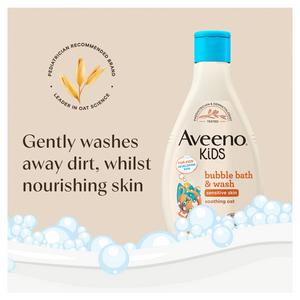 Aveeno Kids Bubble Bath & Wash with Soothing Oat Extract 250ml - gallery image 4