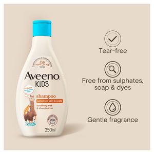 Aveeno Kids Shampoo with Soothing Oat & Shea Butter Developed For Your Little Superhero 250ml - gallery image 6