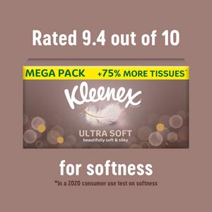 Kleenex Ultra Soft Extra Large Tissues Single Compact Box 40 Sheets - gallery image 4