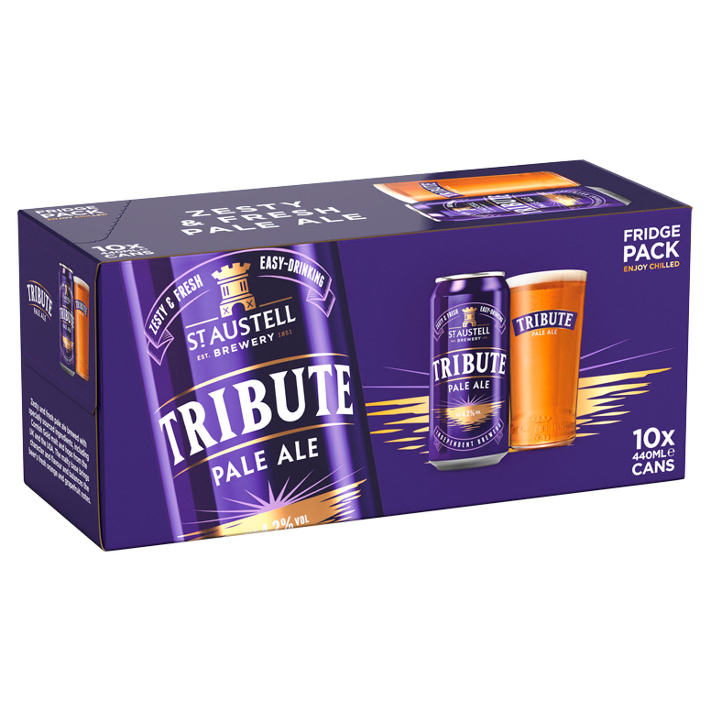 St Austell Tribute Pale Ale British Beer 10x440ml Pack