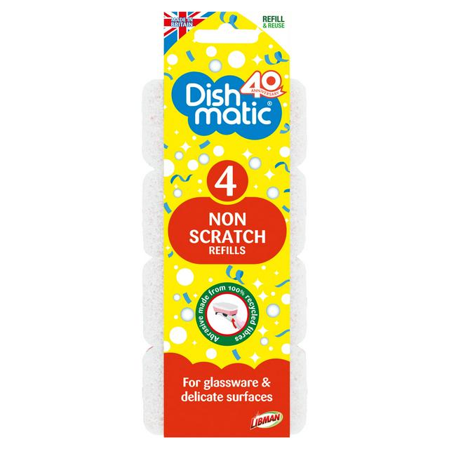 Dishmatic Non Scratch Refills x4 - gallery image 1