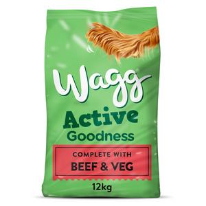 Wagg Active Goodness Complete Rich in Beef & Veg Dog Food 12kg - gallery image 2