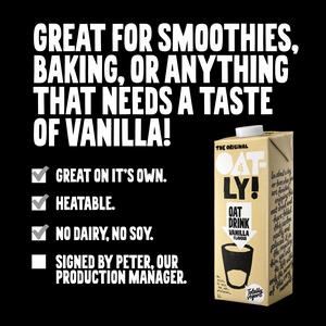 Oatly Oat Drink Vanilla Flavour Long Life 1L - gallery image 2