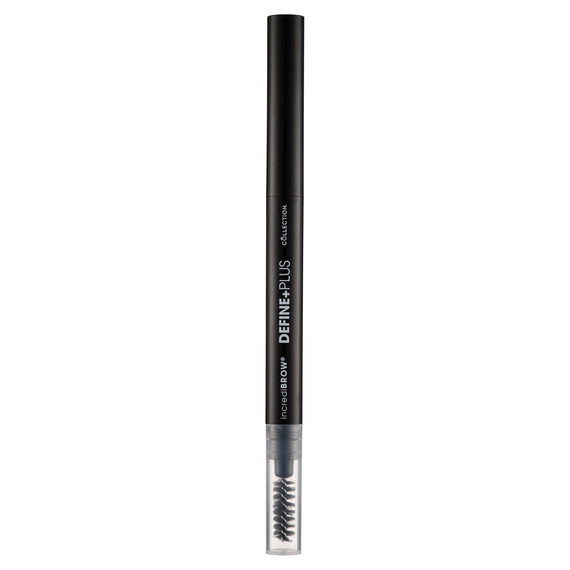 Eyebrow Pencil with Teardrop Tip and Spoolie Brush Dark Brunette