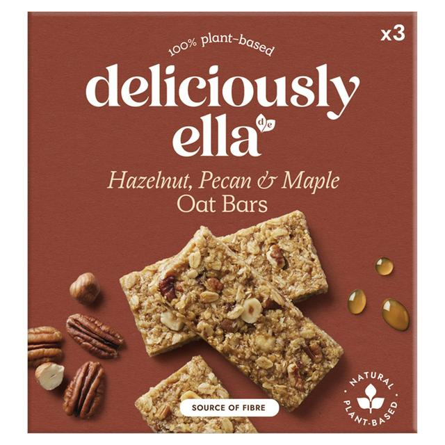 Deliciously Ella 3 x 50g Hazelnut, Pecan & Maple Multipack Oat Bars - gallery image 1