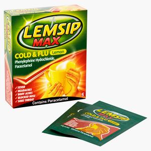 Lemsip Max Cold & Flu Lemon Sachets x5 - gallery image 2