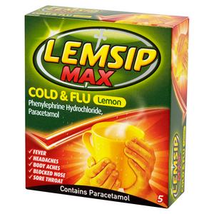 Lemsip Max Cold & Flu Lemon Sachets x5 - gallery image 4