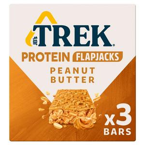 Trek Peanut Butter Protein Flapjack 3x50g Sainsbury s