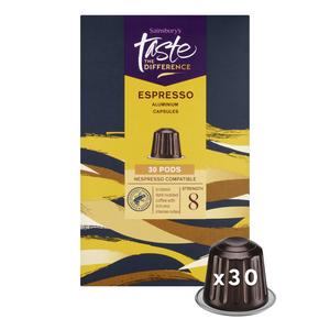 Sainsbury's Espresso Pods, Taste the Difference x30 156g - gallery image 2