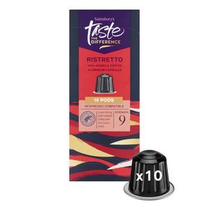 Sainsbury's Ristretto Pods, Taste the Difference x10 52g - gallery image 2