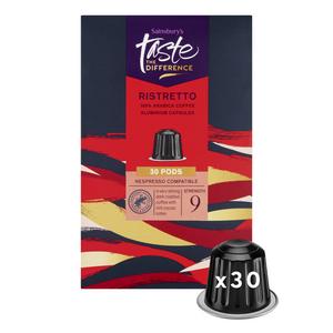 Sainsbury's Ristretto Pods, Taste the Difference x30 156g - gallery image 2