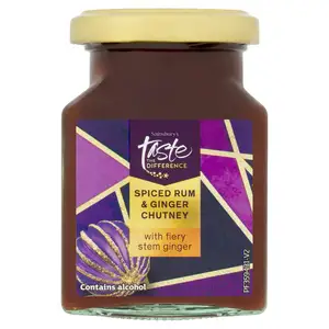 Sainsbury's Spiced Rum & Ginger Chutney, Taste the Difference 200g