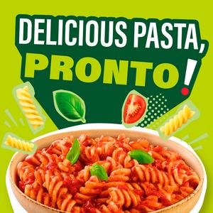 Dolmio Pronto 200g Tomato & Basil Sauce Microwave Fusilli Pasta Ready Meal - gallery image 2
