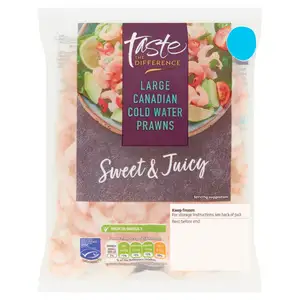 Sainsbury's Canadian Cold Water Prawns, Taste the Difference MSC 250g