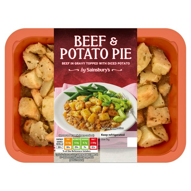 Sainsburys Sainsbury's Beef & Potato Pie, Autumn Edition 400g (Serves 1)