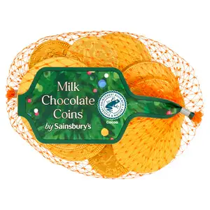 Sainsbury's Milk Chocolate Coins 70g