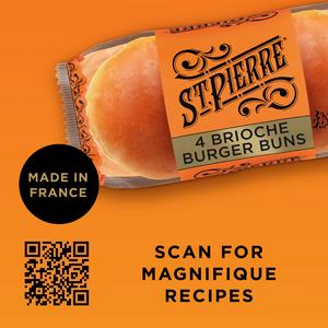 St Pierre 4 x Pre-Sliced Brioche Burger Buns - gallery image 6