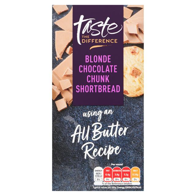 Sainsbury S Blonde Chocolate Chunk Shortbread Autumn Edition Taste The Difference 175g Sainsbury S Sainsbury S Blonde Chocolate Chunk Shortbread Autumn Edition Taste The Difference 175g Sainsbury S