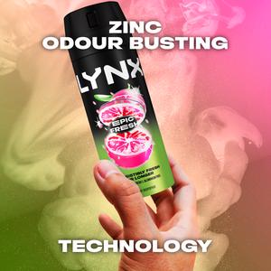 Lynx Epic Fresh 48h Deodorant Body Spray for Men 150ml - gallery image 3