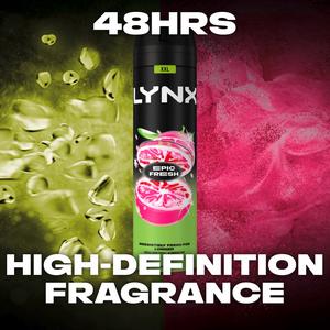 Lynx Epic Fresh 48h Deodorant Body Spray for Men 250ml - gallery image 4