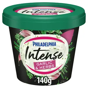 Philadelphia Intense Garlic & Herb Soft Cream Cheese 140g