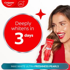 Colgate Max White Ultra Freshness Pearls Teeth Whitening Toothpaste 75ml - gallery image 3