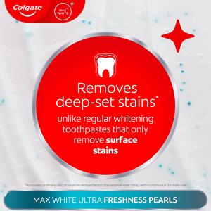 Colgate Max White Ultra Freshness Pearls Teeth Whitening Toothpaste 75ml - gallery image 6