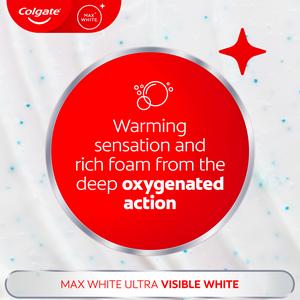 Colgate Max White Ultra Active Foam Teeth Whitening Toothpaste 75ml - gallery image 6