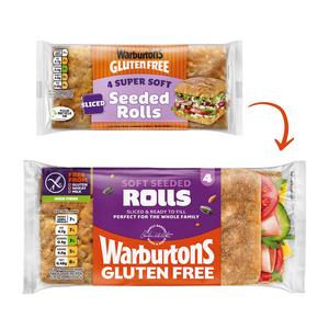 Warburtons Gluten Free Super Soft Seeded Sliced Rolls - gallery image 2