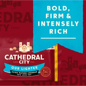 Cathedral City Lighter Extra Mature Cheddar Cheese 350g - gallery image 2