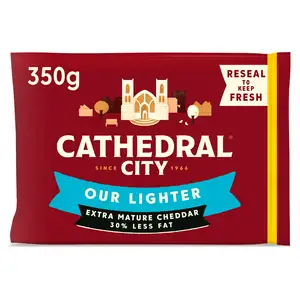 Cathedral City Lighter Extra Mature Cheddar Cheese 350g