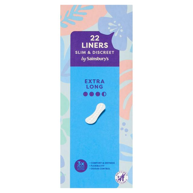 Sainsbury's Liners Extra Long x22
