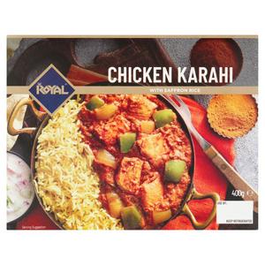Royal Chicken Karahi with Saffron Rice 400g Sainsbury's
