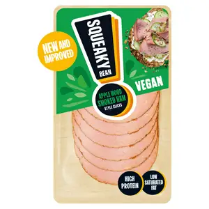 Squeaky Bean Applewood Smoked Ham Style Slices 80g