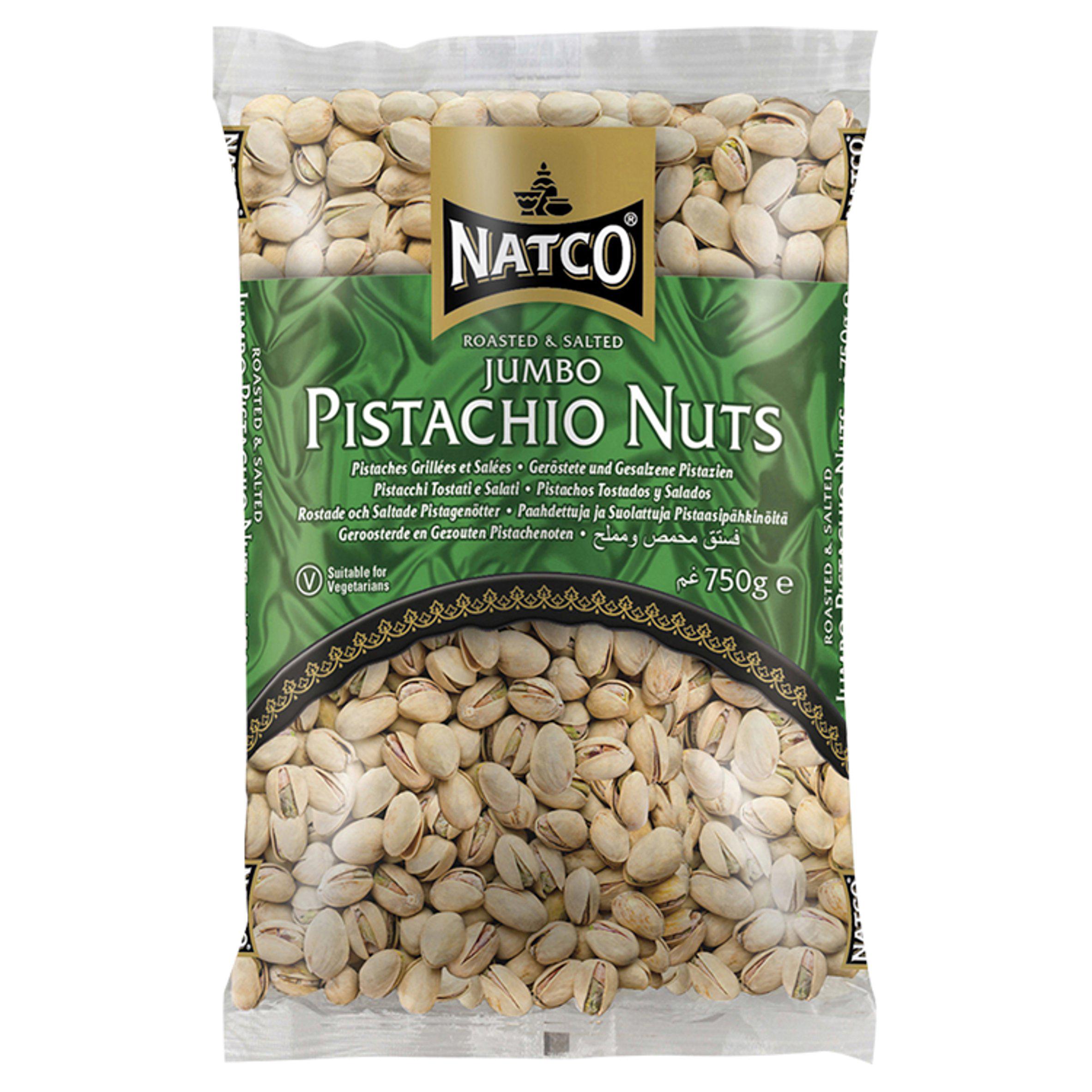 Natco Roasted and Salted Jumbo Pistachio Nuts 750g