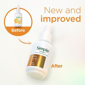 Simple 30ml Glow + 10% Vitamins C + E + F Serum - gallery image 2