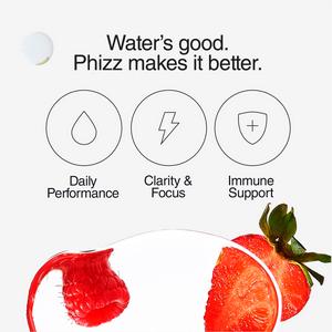Phizz Daily 3-in-1 Hydration, Electrolytes & Vitamins Effervescent Tablets Mixed Berry x20 Tablets - gallery image 4