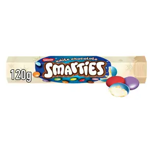 Smarties White Chocolate Giant Tube 120g