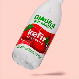 Biotiful Gut Health Kefir Milk Drink Strawberry 1L - gallery image 3