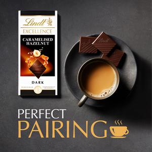 Lindt Excellence Caramelised Hazelnut Dark Chocolate Bar 100g - gallery image 4