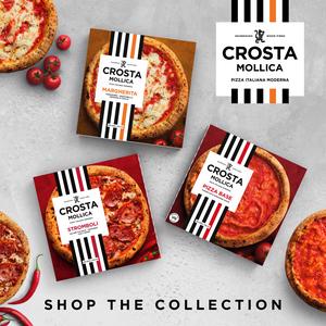 Crosta & Mollica Regina Sourdough Pizza Prosciutto Ham Mushrooms & Mozzarella 448g - gallery image 4
