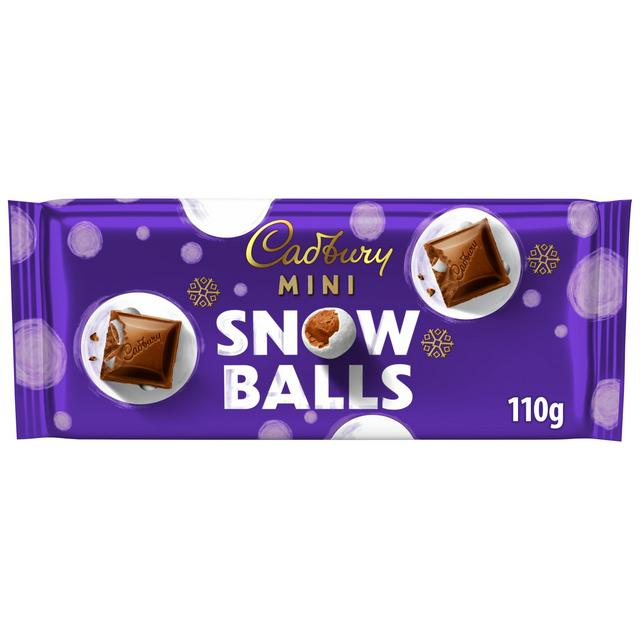 Cadbury Dairy Milk 110g Mini Snowballs Chocolate Bar - gallery image 1