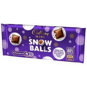 Cadbury Dairy Milk 110g Mini Snowballs Chocolate Bar - gallery image 3