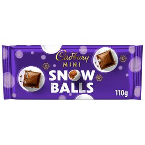 Cadbury Dairy Milk 110g Mini Snowballs Chocolate Bar
