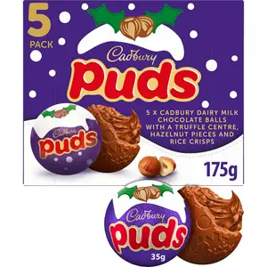 Cadbury Dairy Milk Chocolate Xmas Puds Pack x5 175g