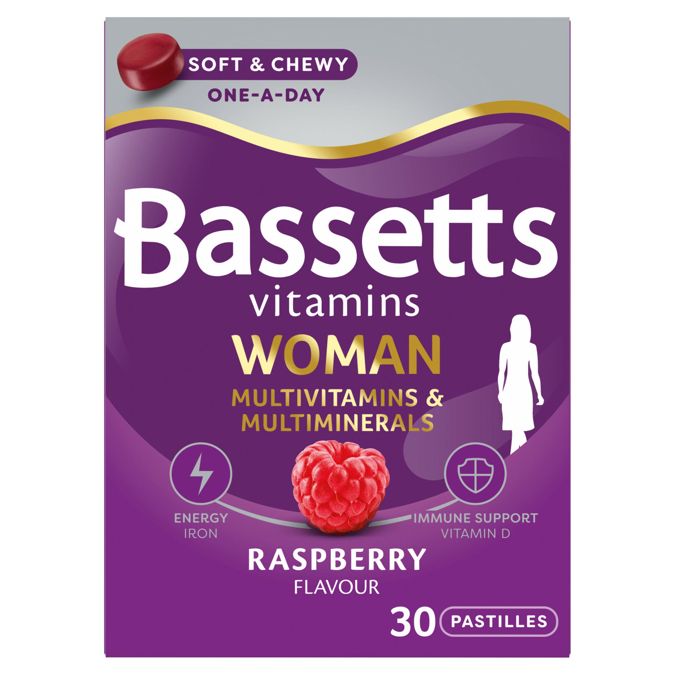 Bassetts Vitamins Woman Multivitamin Pastilles Raspberry Flavour x30