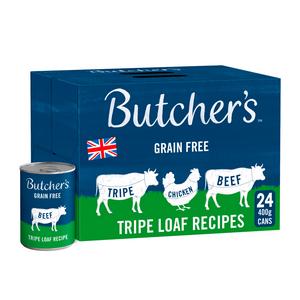 Butcher's Tripe Loaf Recipes Wet Dog Food Tins 24 x 400g - gallery image 3