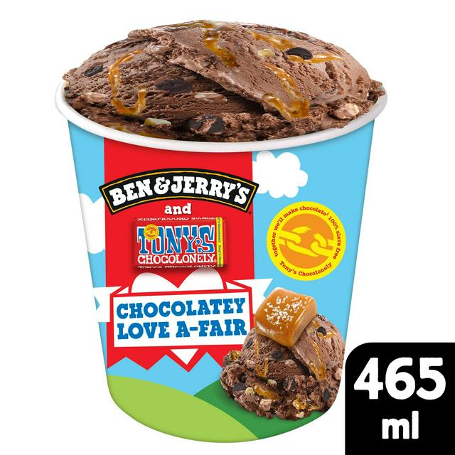 Ben & Jerry's Chocolatey Love a Fair Ice Cream Tub 465ml