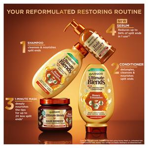 Garnier Ultimate Blends Honey Treasures Strengthening Hair Conditioner with Acacia Honey & Beeswax 400ml - gallery image 5