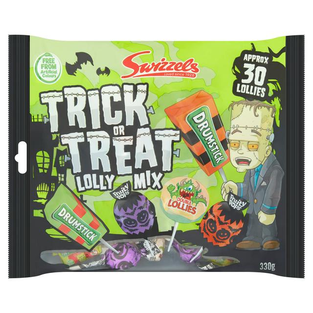 Swizzels 330g Trick or Treat Lolly Mix Sweets - gallery image 1